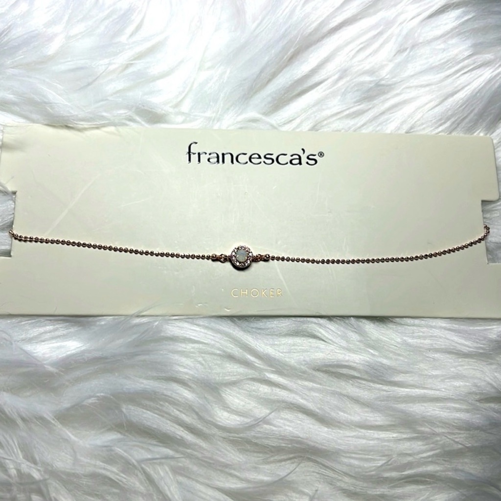 Francesca's Collections Gold Beaded Choker